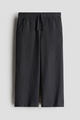 H&M - Girls Grey Crape Weave Trousers