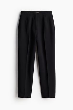 H&M - Women Black Ankle-Length Cigarette Trousers