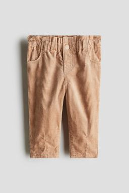 H&M - Girls Beige Cotton Corduroy Trousers