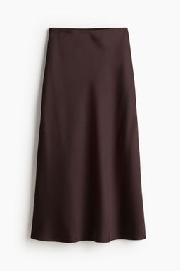 H&M - Women Brown Midi Skirt