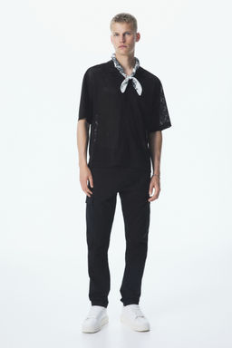 H&M - Men Black Slim Fit Cargo Trousers