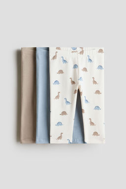 H&M - Boys & Girls 3-Pack Cotton Jersey Leggings