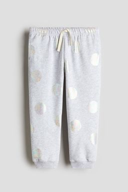 H&M - Girls Grey Printed Joggers