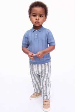 H&M - Boys Grey Linen-Blend Joggers