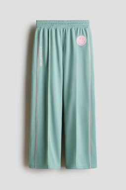 H&M - Girls Green Wide-Leg Track Pants