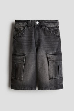 H&M - Boys Grey Cargo Denim Shorts