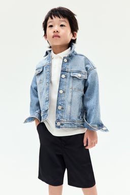 H&M - Boys Blue Cotton Chino Shorts