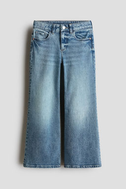 H&M - Girls Blue Baggy Fit Bootcut Leg Jeans
