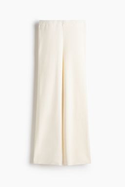 H&M - Women White Fine-Knit Trousers