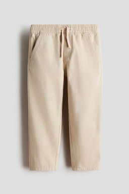 H&M - Boys Beige Cotton Twill Trousers