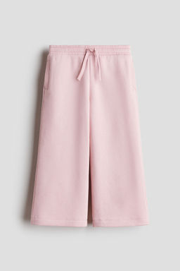 H&M - Girls Pink Wide Brushed-Inside Joggers