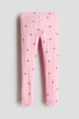 H&M - Girls Multi-Color Ribbed Cotton Leggings