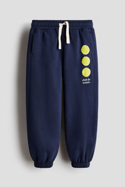 H&M - Boys Blue Embroidery-Detail Joggers