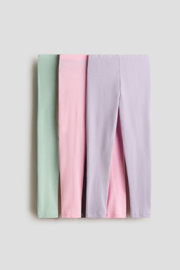 H&M - Girls 3-Pack Cotton Jersey Leggings