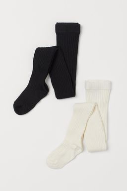 H&M - Girls 2-Pack Fine-Knit Tights