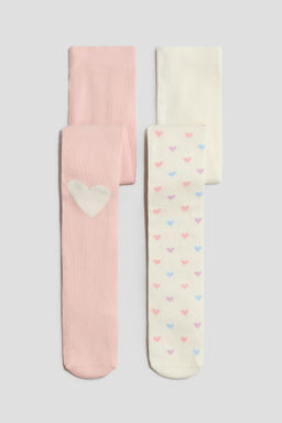 H&M - Girls 2-Pack Fine-Knit Tights