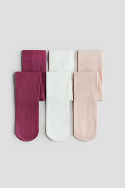 H&M - Girls 3-Pack Fine-Knit Tights