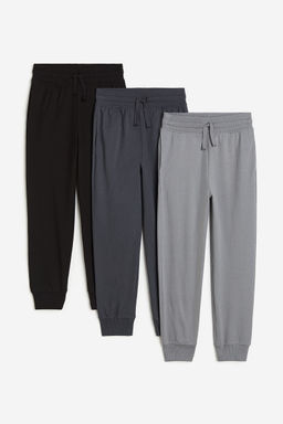 H&M - Boys 3-Pack Cotton Jersey Joggers