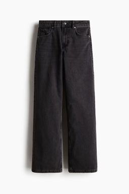 H&M - Women Black Wide High Jeans