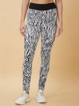 Being Human - White & Black Skinny Fit Womens Legging