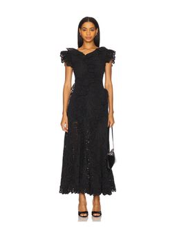 AKNVAS - Charli Cotton Eyelet Midi Dress