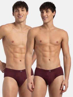 Jockey - 8035 Men Super Combed Cotton Solid Brief - Port Royale (Pack of 2)