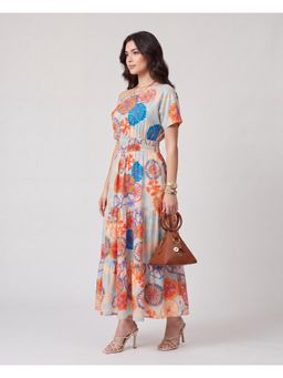 Twenty Dresses by Nykaa Fashion - Womens Multi-Color Floral Maxi Dress