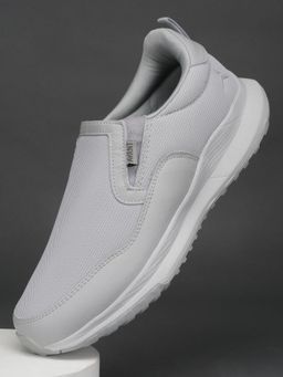 AVANT - Men's Grey Flexi Glide Slip-On Walking Shoes