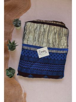 Eternity by Sakshi - Blue Bagh Modal Saree with Unstitched Blouse
