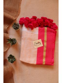 Eternity by Sakshi - White Rang Saree Without Blouse