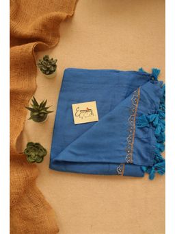 Eternity by Sakshi - Blue Noor Saree Without Blouse