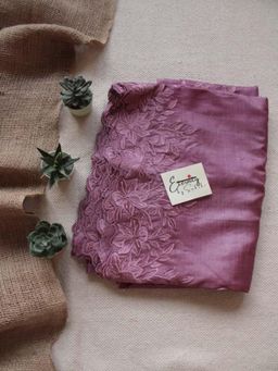 Eternity by Sakshi - Lilac Tussar Saree with Unstitched Blouse