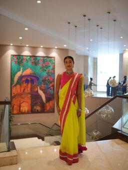 Eternity by Sakshi - Neon Rang Saree Without Blouse