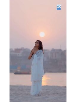 Eternity by Sakshi - Pearl Chandani Saree Without Blouse