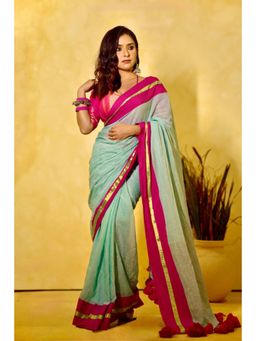Eternity by Sakshi - Blue Rang Saree Without Blouse