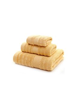 Mush - Bamboo Bath, Hand, Face Towels-Ultra Soft, Absorbent & Eco Friendly Set of 3 (Golden Brown)