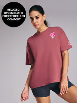 Kica - Cotton Oversized Printed Graphic Tshirt -KIC019 NL PINK