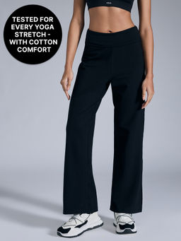 Kica - Everyday Cotton Yoga Pants - Straight Fit