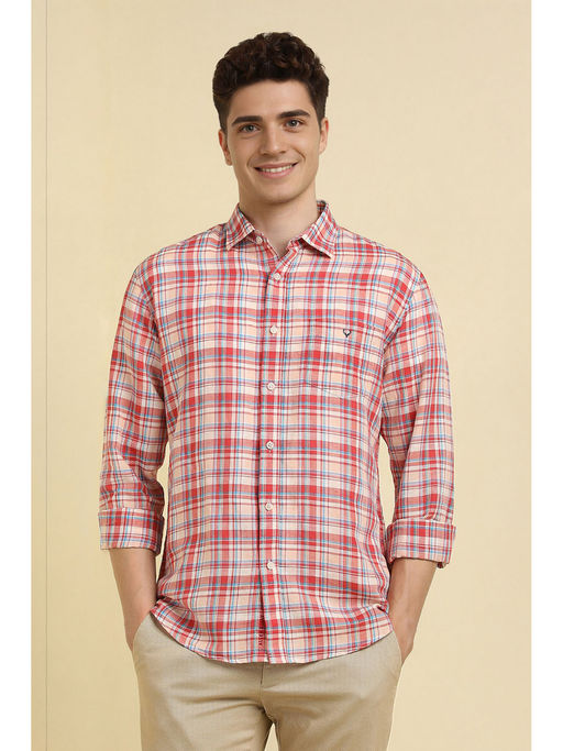 Allen Solly Men Multi-Color Slim Fit Checks Shirt
