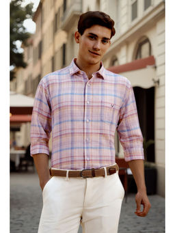 Allen Solly - Men Multi-Color Slim Fit Checks Full Sleeves Shirt