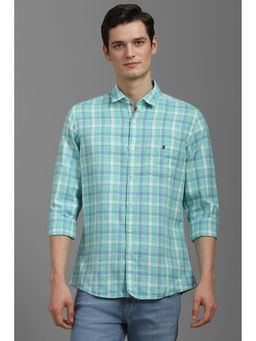 Louis Philippe - Men Multi-Color Slim Fit Checks Full Sleeves Shirt