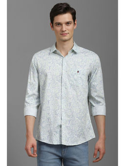 Louis Philippe - Men Multi-Color Slim Fit Print Full Sleeves Shirt