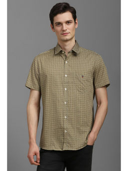 Louis Philippe - Men Multi-Color Slim Fit Print Half Sleeves Shirt