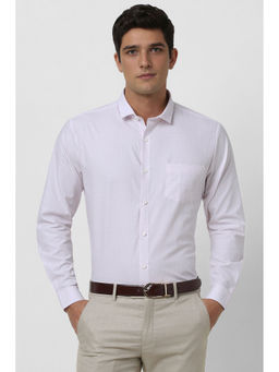 Peter England - Men Pink Slim Fit Full Sleeves Shirt