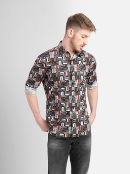 Jack & Jones - Men Printed Multicolor Shirt