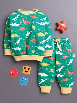 Bumzee - Green Printed T-shirt and Pyjama