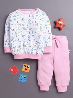 Bumzee - Pink Printed T-shirt and Pyjama