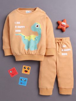 Bumzee - Orange Printed T-shirt and Pyjama