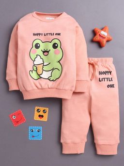 Bumzee - Peach Printed T-shirt and Pyjama