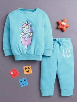 Bumzee - Blue Printed T-shirt and Pyjama